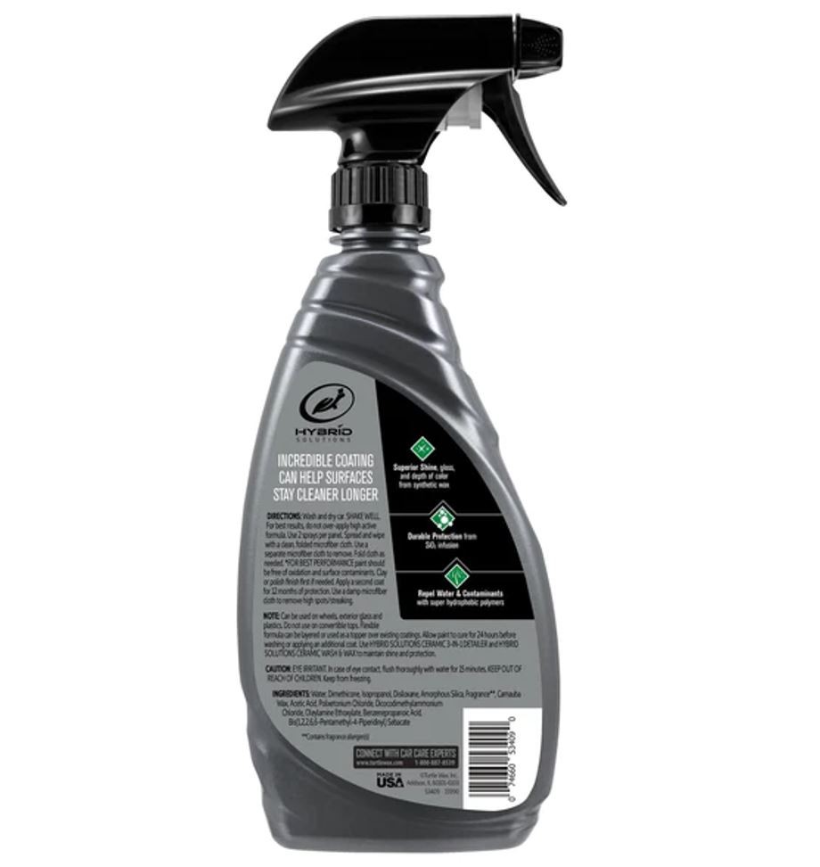 Turtle Wax Inc. 53409 Car Wax 16 Ounce Spray Bottle Hybrid Solutions