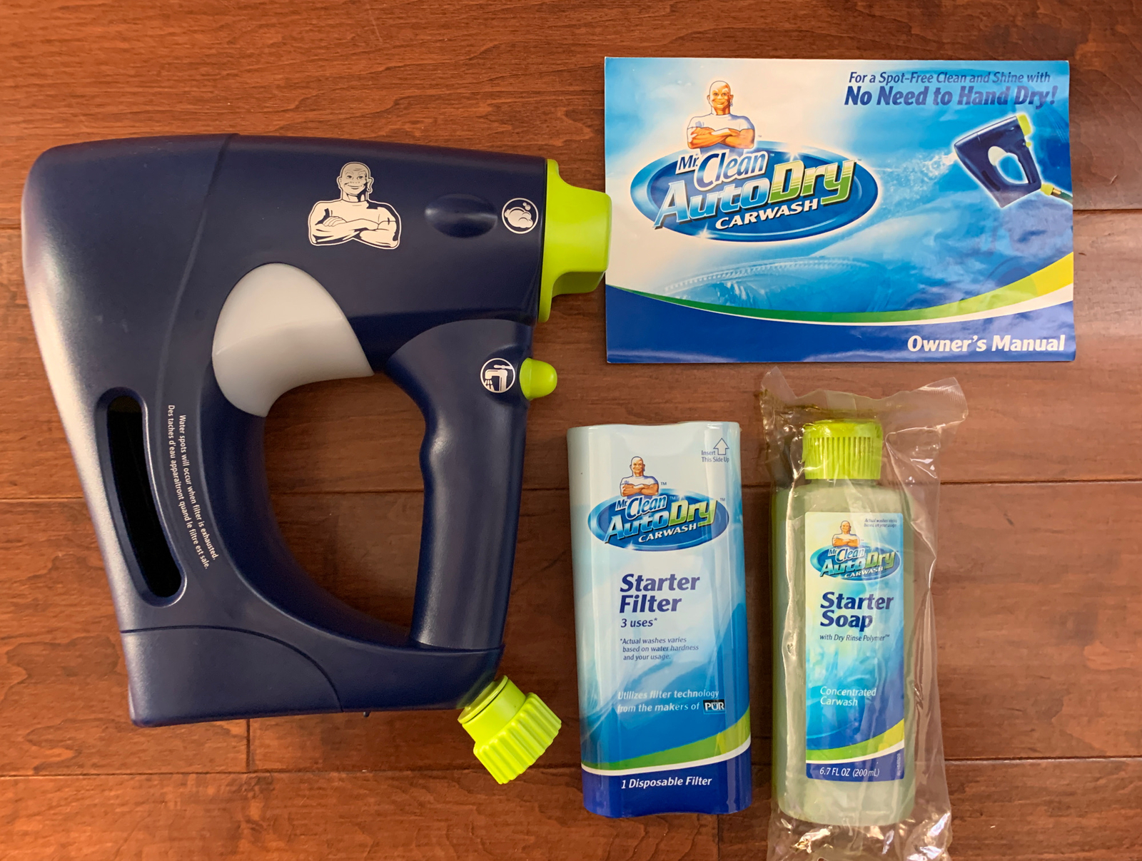 Mr Clean Auto Dry Spot-Free Clean & Shine Car Wash Spray Gun Filter Soap