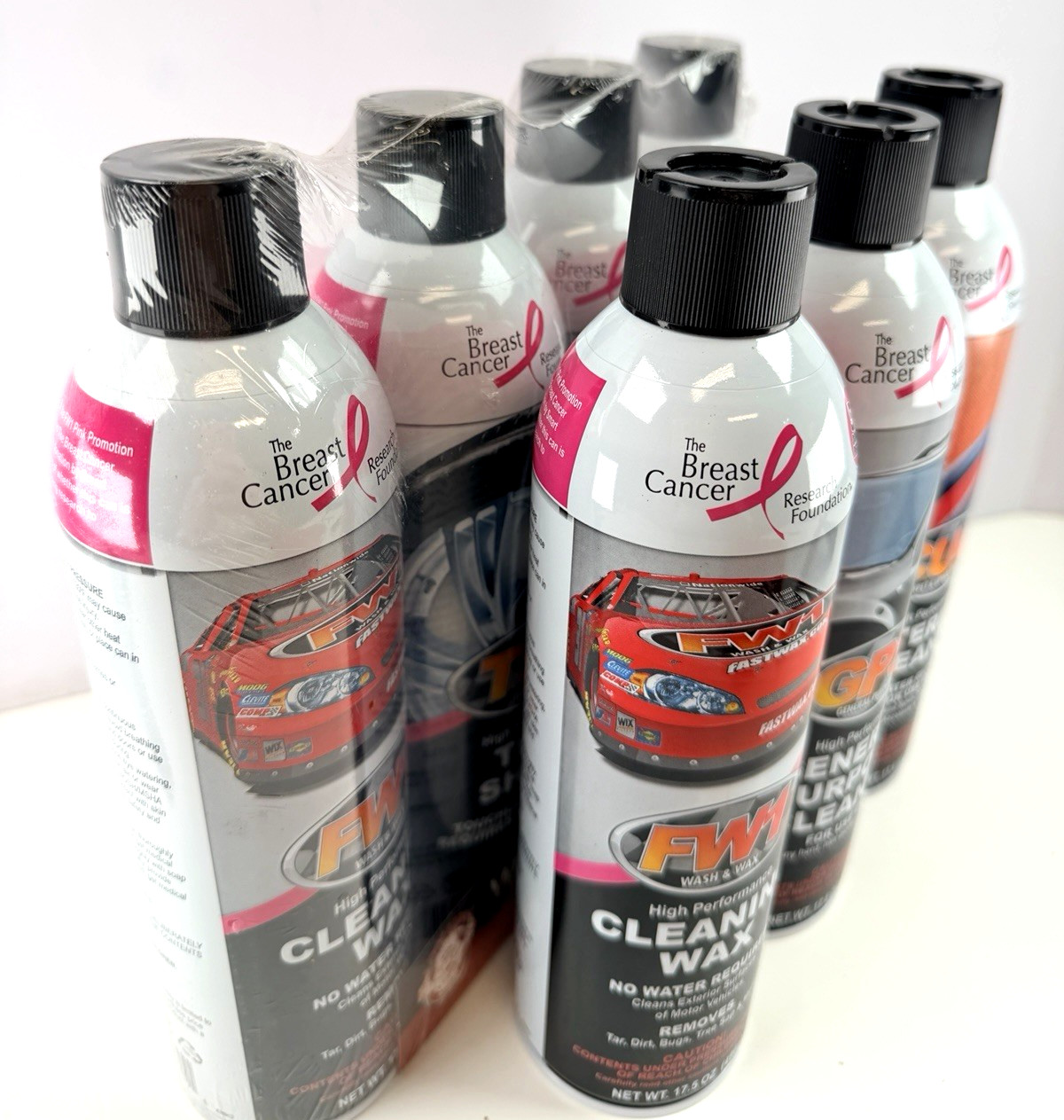 Car Wax RGS LABS FASTWAX Waterless Detail System 7 Pack FW1, TS2, GP3, CU4 Wax