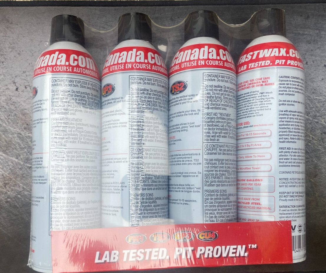 FW1 Detail Kit – Car Wash and Wax, Tire Shine, General Purpose, Interior Cleaner