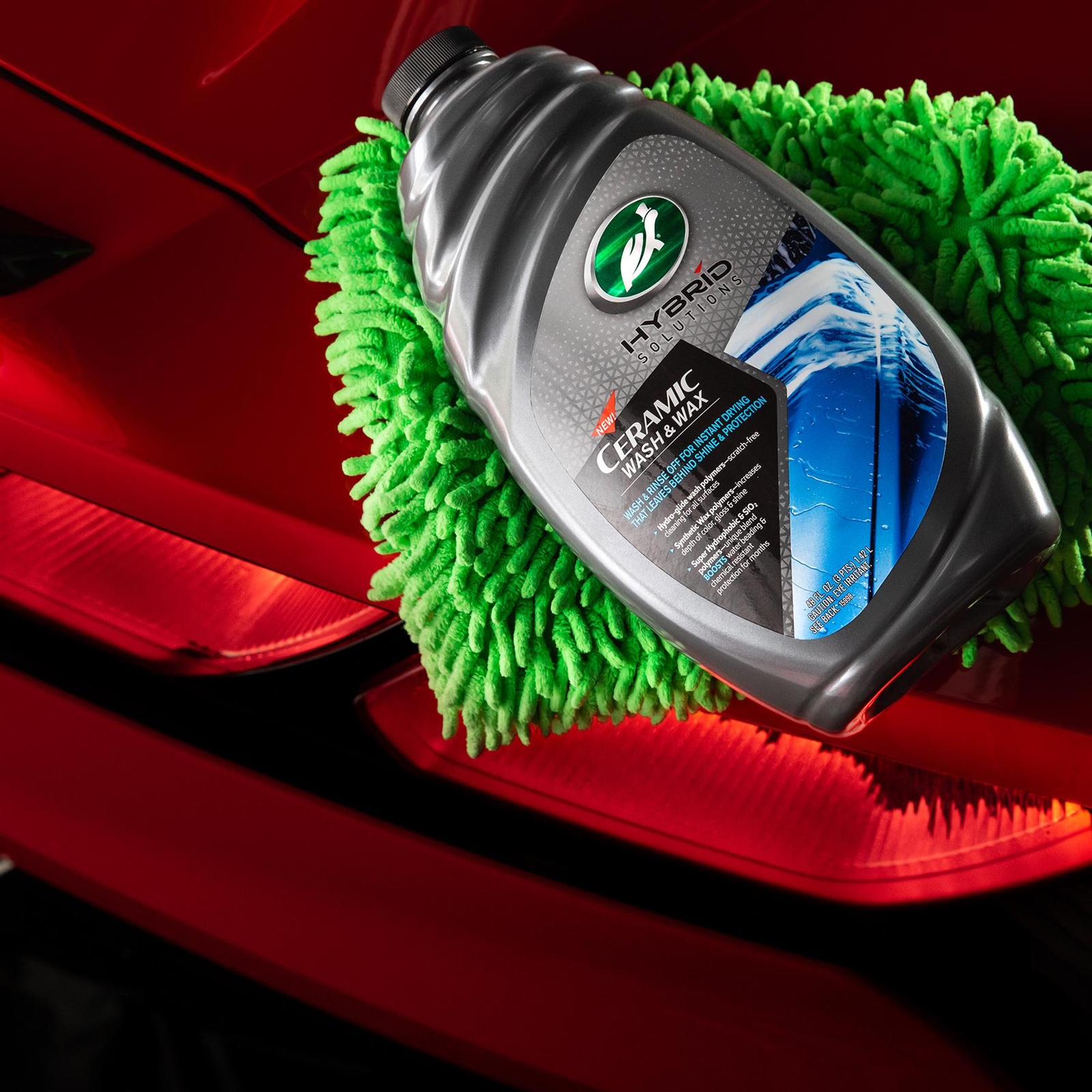 Turtle Wax Hybrid Solutions Ceramic Scratch-Free Hydrophobic Wash & Wax 48 Fl Oz