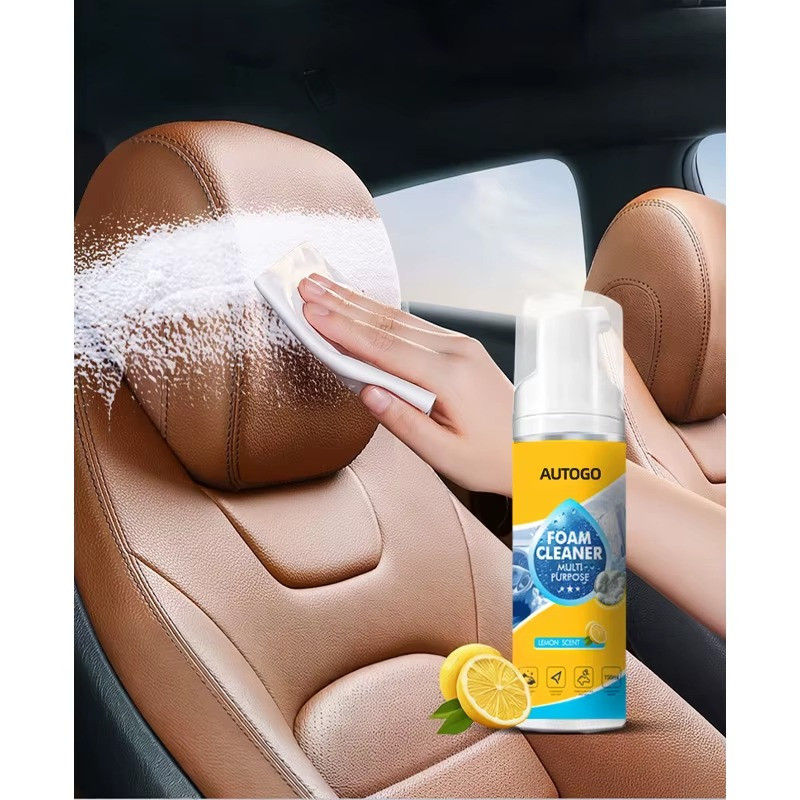 Wash Free Foam Car Interior Cleaner for Seats Roof Leather Care Spray ✅
