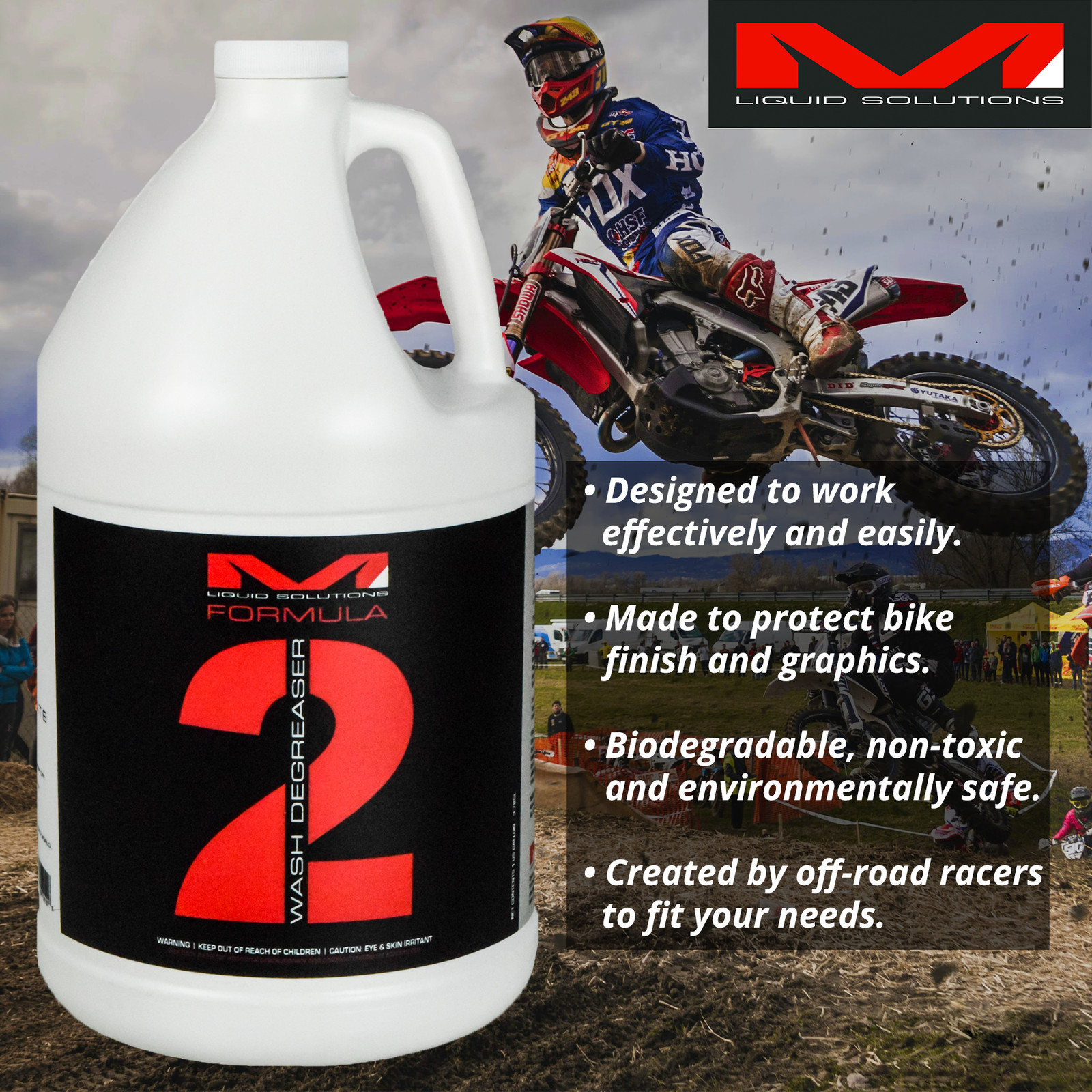 Matrix Liquid Solutions Formula 2 Biodegradable Wash Degreaser Gallon 4 Pack
