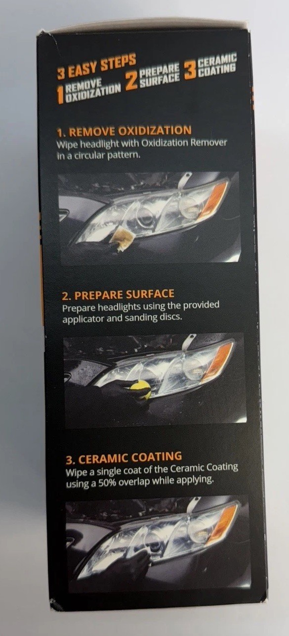 Cerakote Ceramic Headlight Restoration Kit – Professional DIY Auto Lens Repair