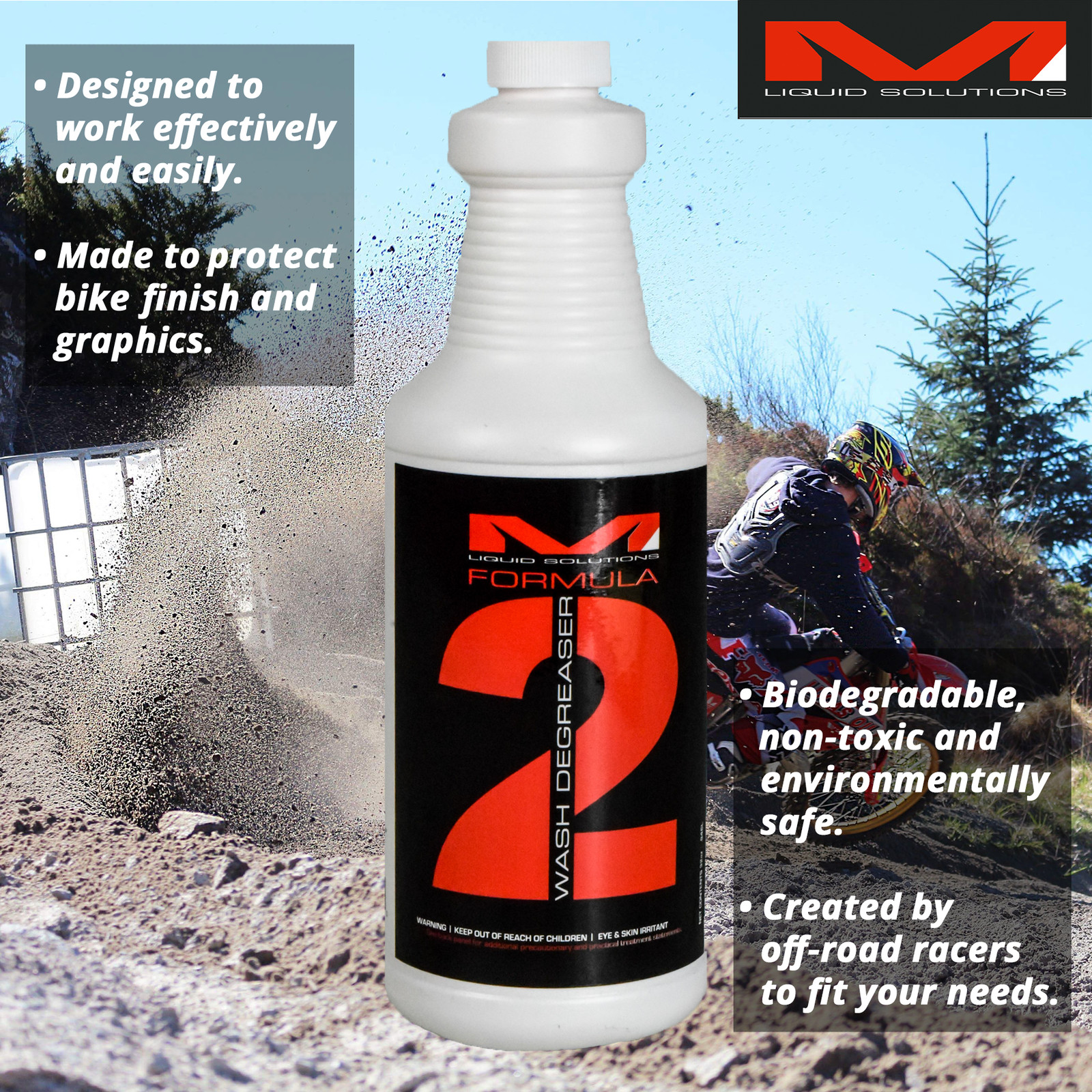 Matrix Liquid Solutions Formula 2 Biodegradable Wash Degreaser 32oz 6 Pack