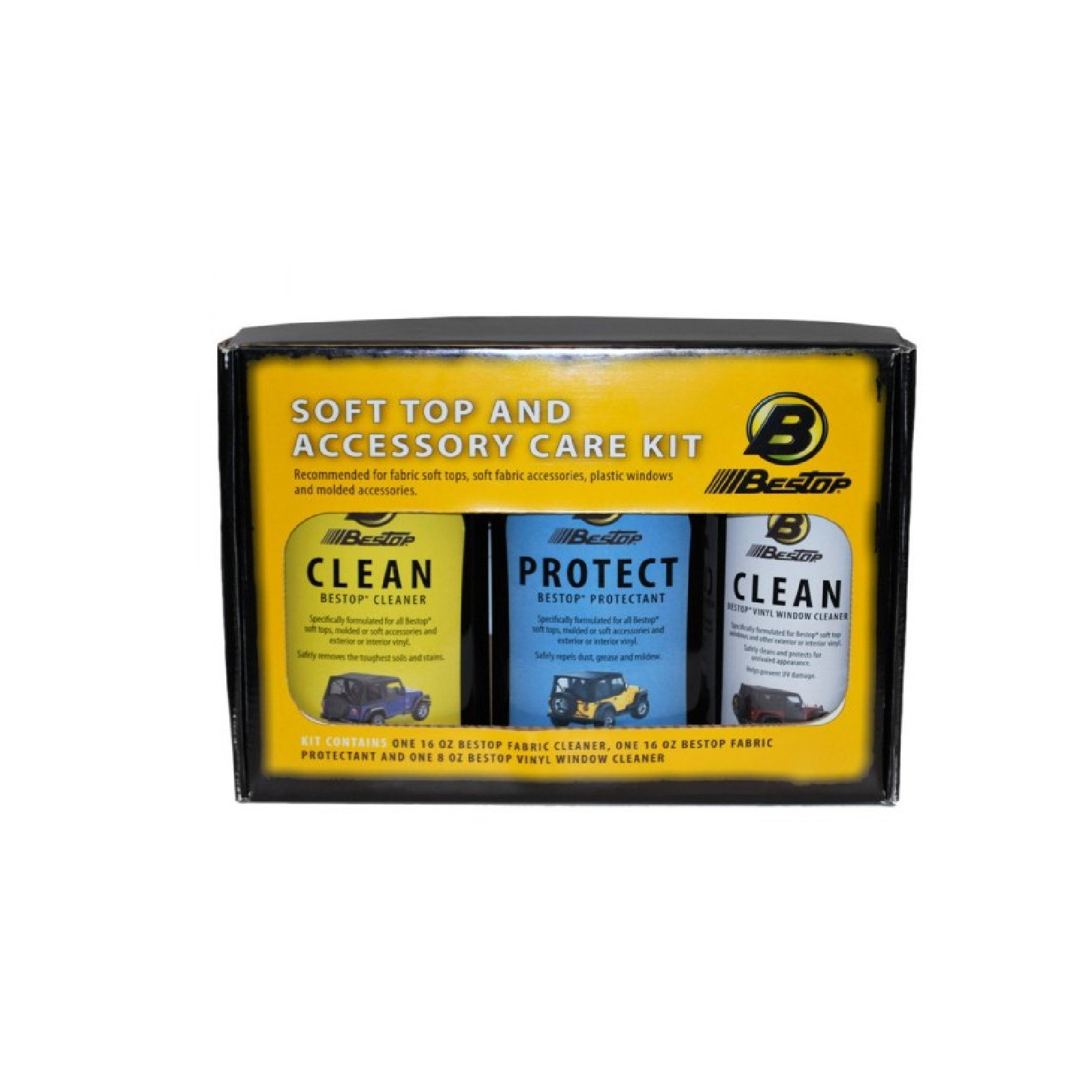 Bestop Soft Top or Accessory Cleaner & Protectant Fabric Care Kit 11215-00