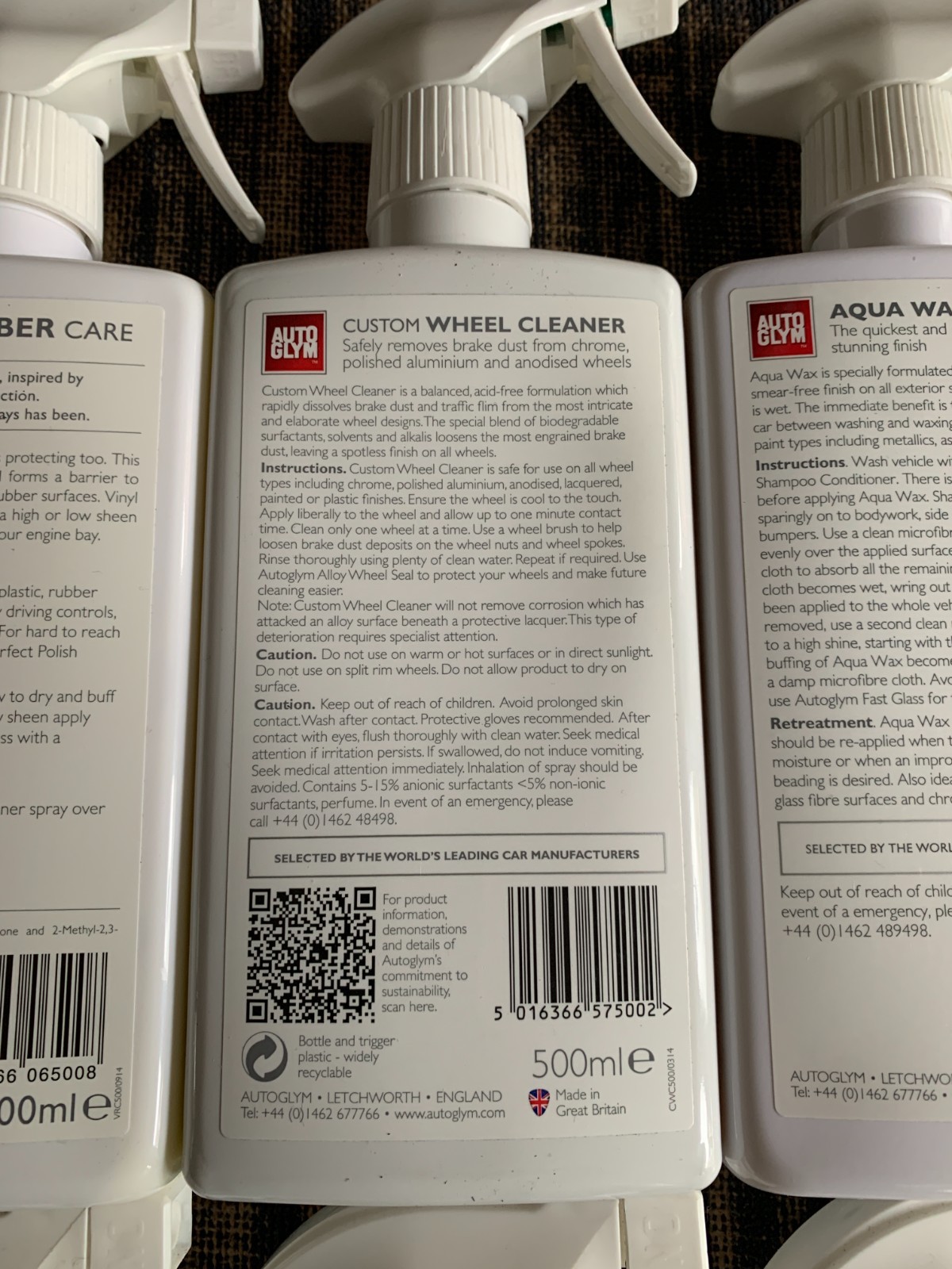 AutoGlym The Collection Perfect Interiors Ideal Car Cleaning Kit 6x 500ml + Bag