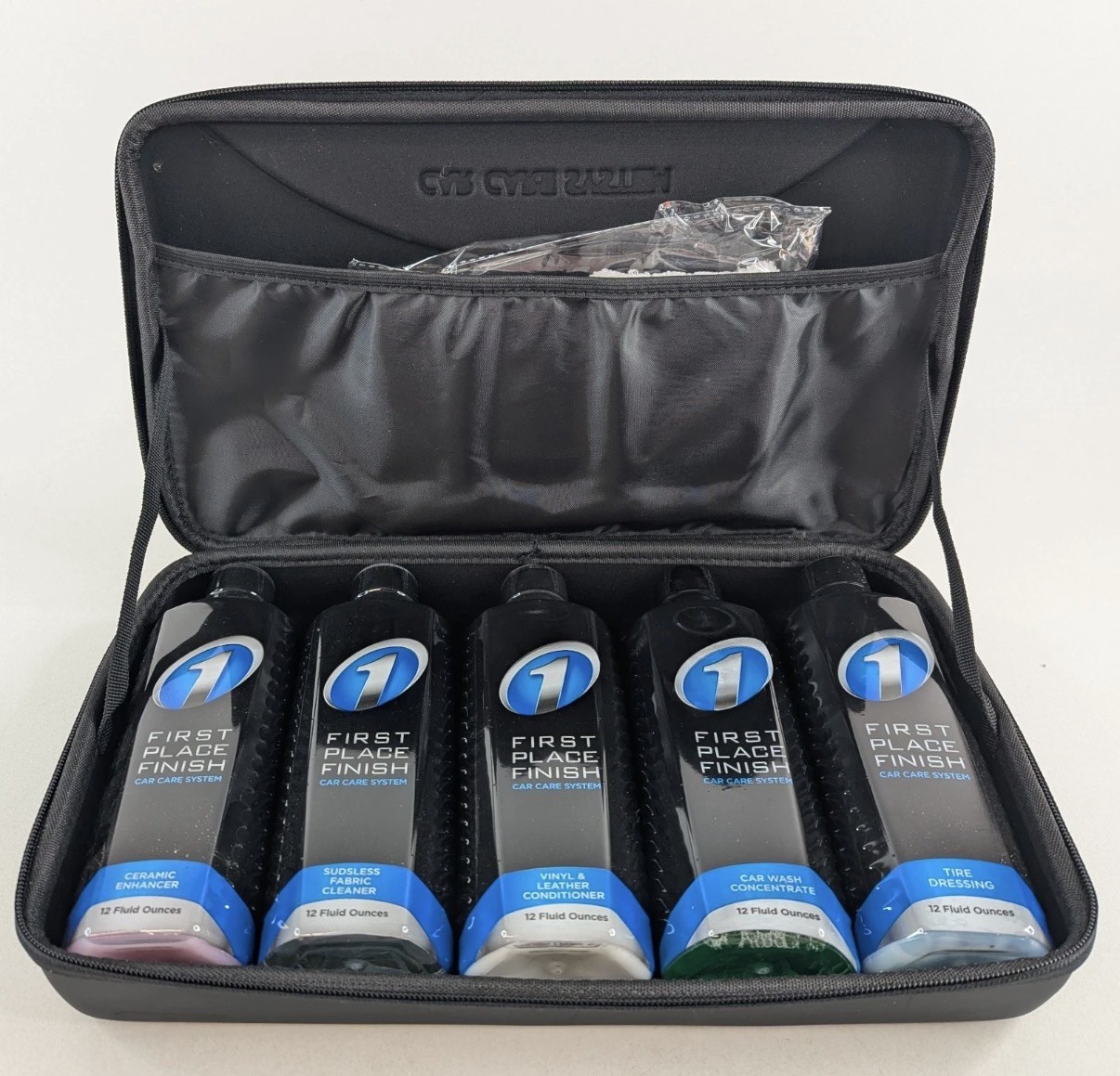NEW First Place Finish Car Care System Kit Complete Auto Detail Set Case