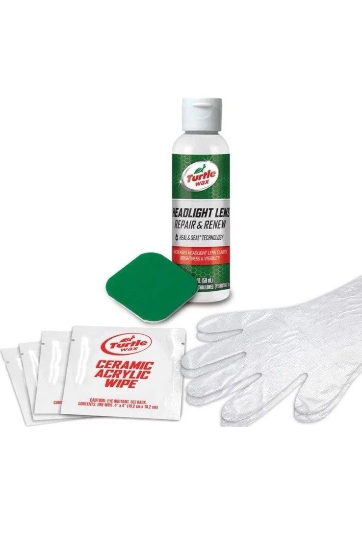 Turtle Wax New Speed Headlight Lens Restorer Kit, Heal and Seal
