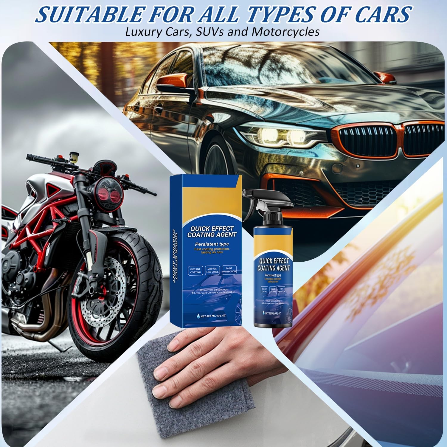 Diinou 2Pcs Advanced Car Quick-Acting Coating Agent Spray, Coating…