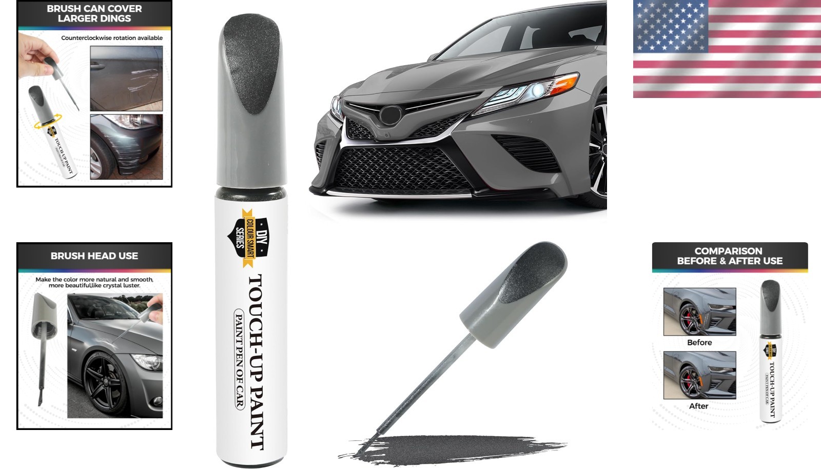 Gray Touch Up Paint Pen for Quick Scratch Repair – Waterproof & Rust Resistant
