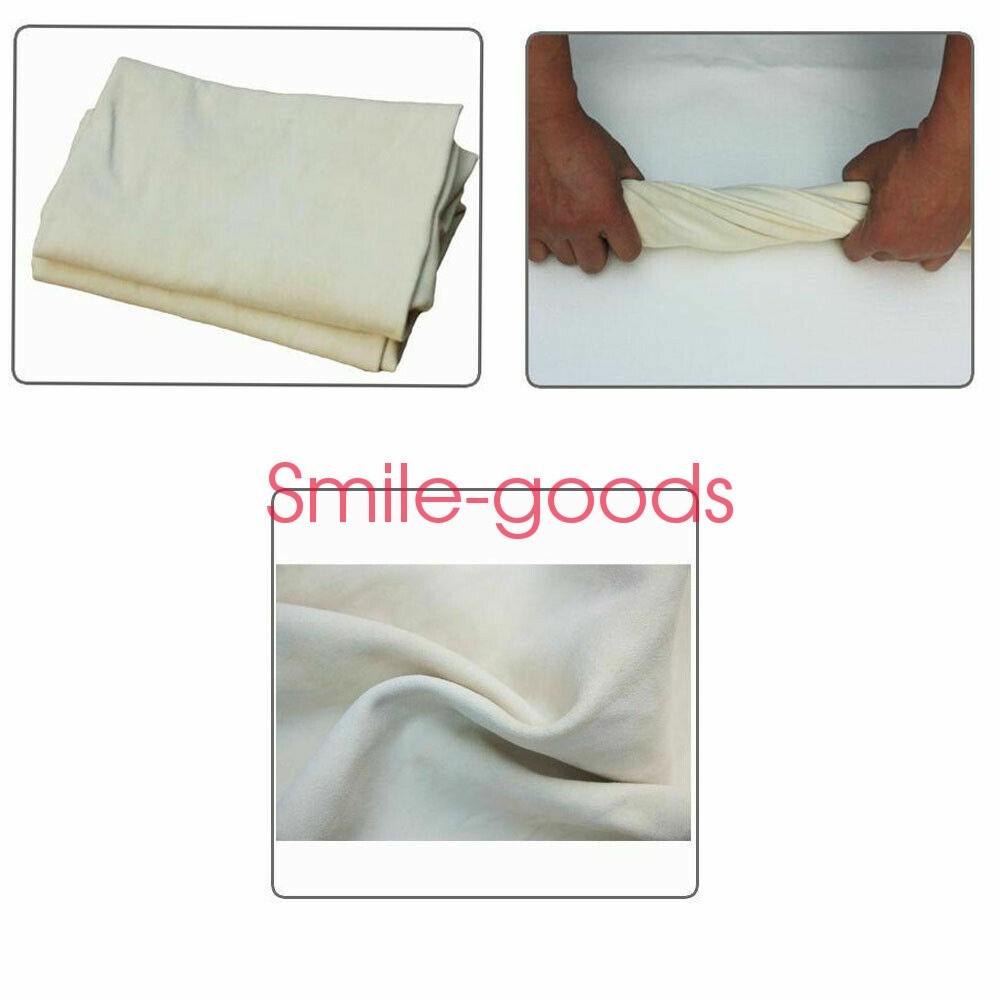 Large Natural Chamois Leather Car Cleaning Cloth Washing Absorbent Drying Towel