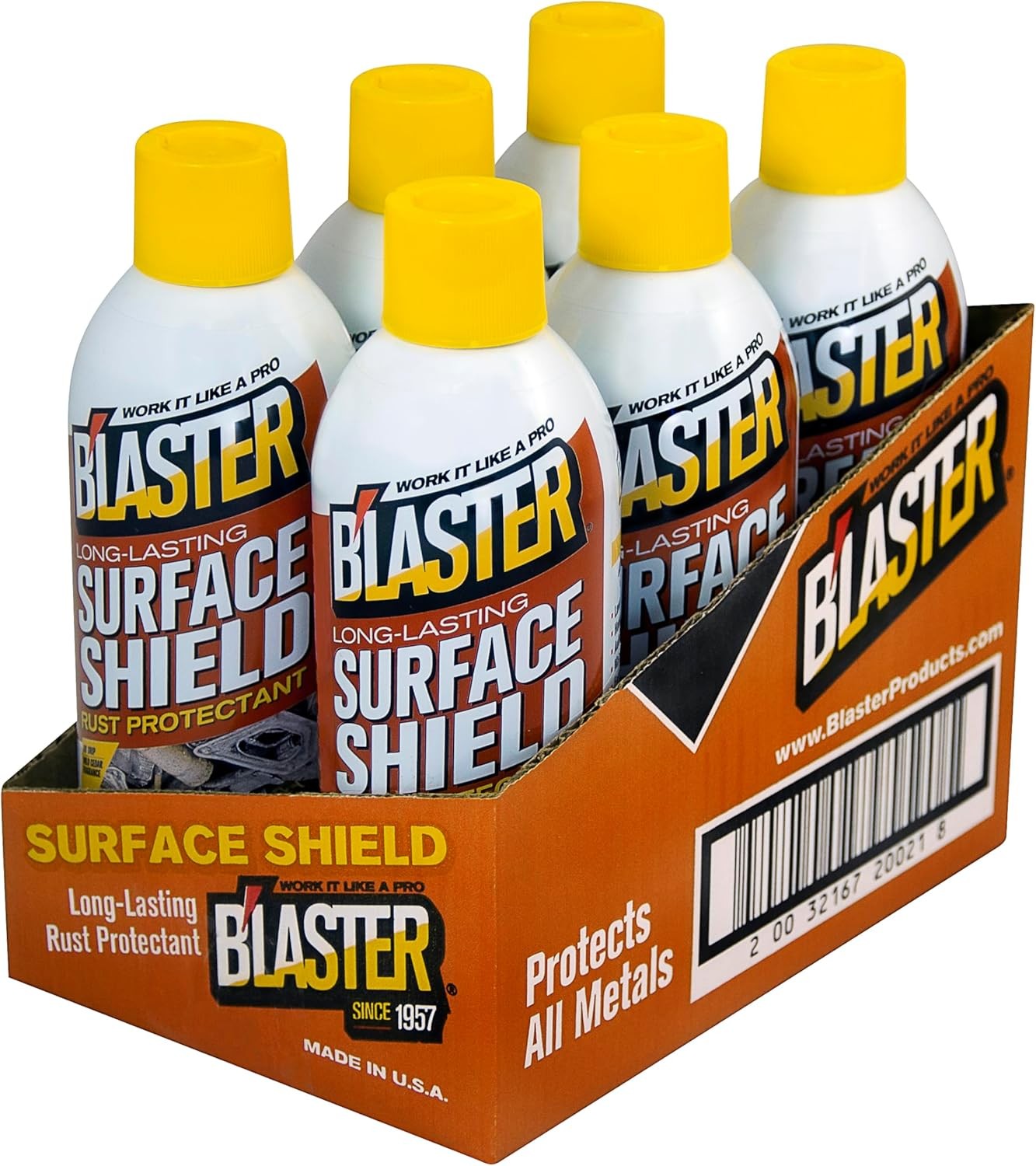 Blaster Surface Shield 12oz Aerosol – Complete Corrosion Protection, Pack of 6