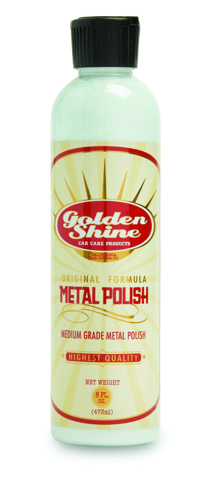 Golden Shine Car Care Metal Shine Medium Grade Automotive Metal Polish 8oz 56008