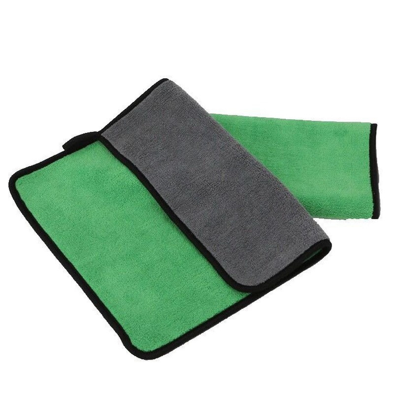 2Pcs Water-absorbing Thickened High-density Coral Fleece Car Cleaning Towel