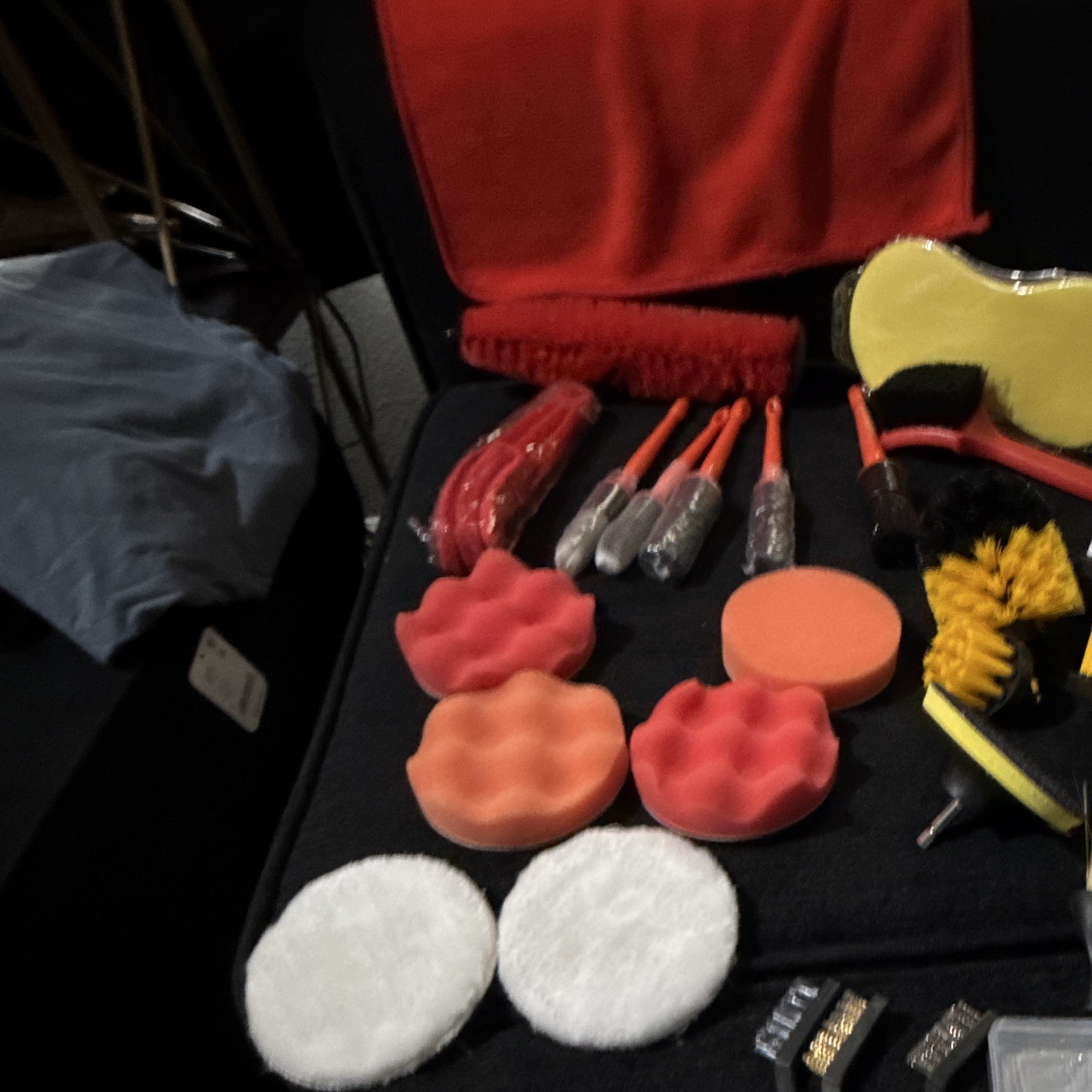 Car/Truck/Boat Cleaning-Detailing kit Rotating Brush kit with pads 26pcs New