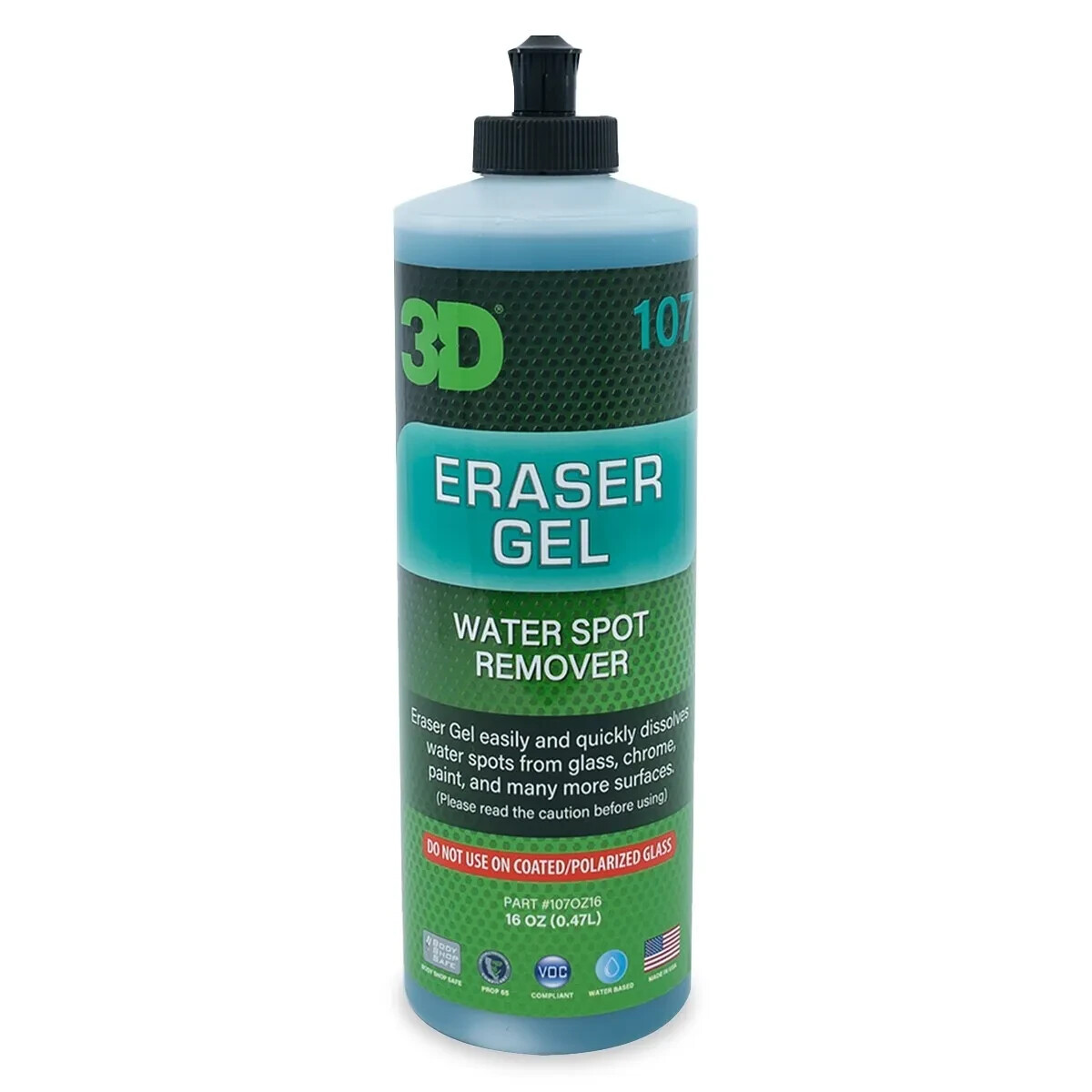 3D Eraser Gel Hard Water Spot Remover 16oz FREE SHIPPING