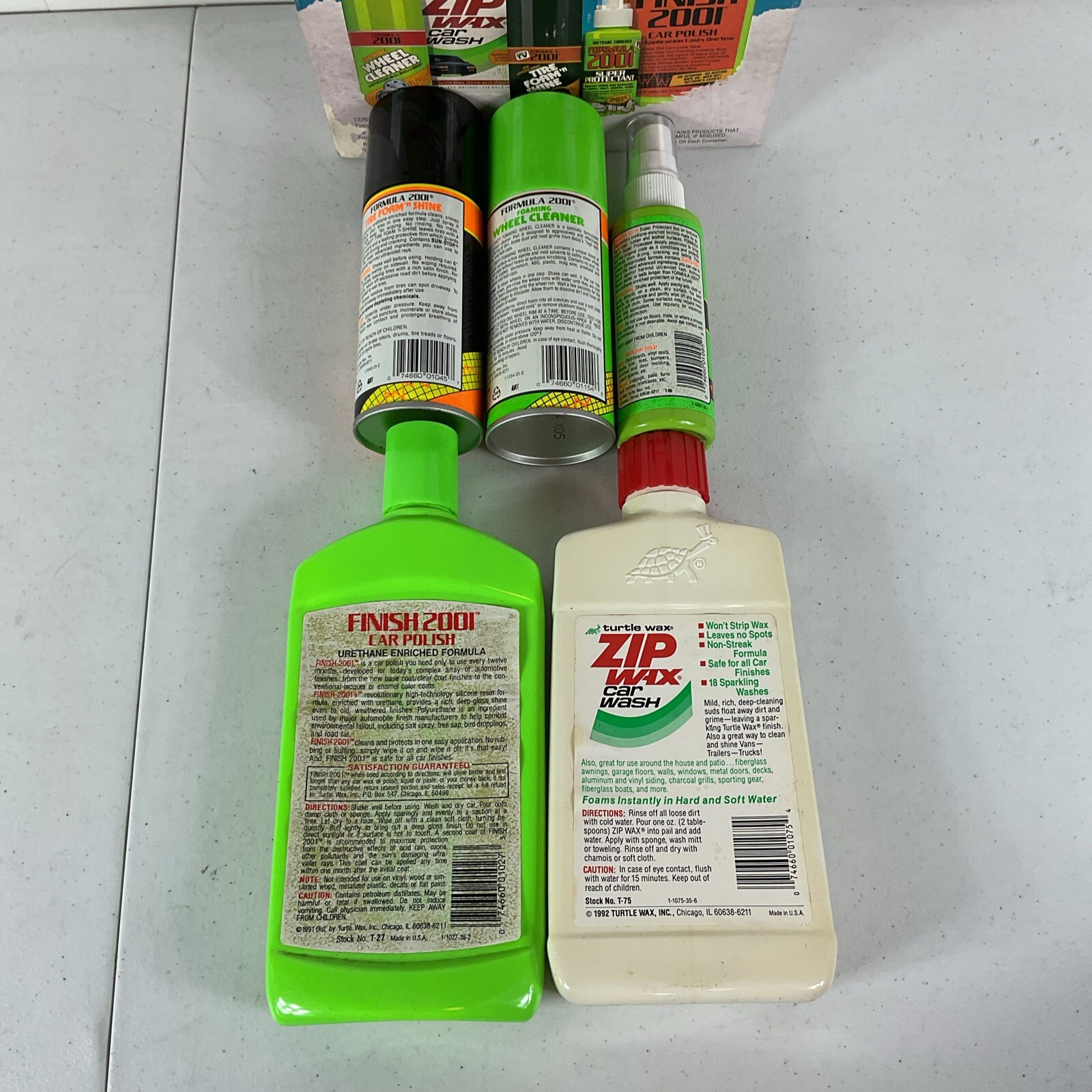 Vintage 2001 New Open Box All Products Included Finish Rare Turtle Wax Gift Pack
