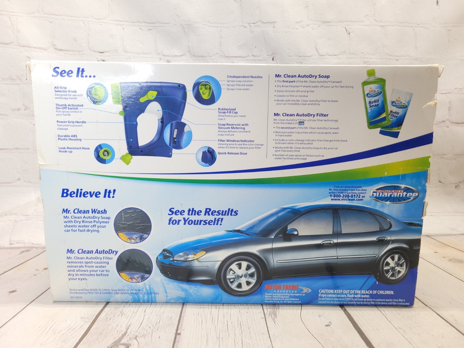 2003 Mr. Clean Auto Dry Car Wash System Device Starter Soap & Filter