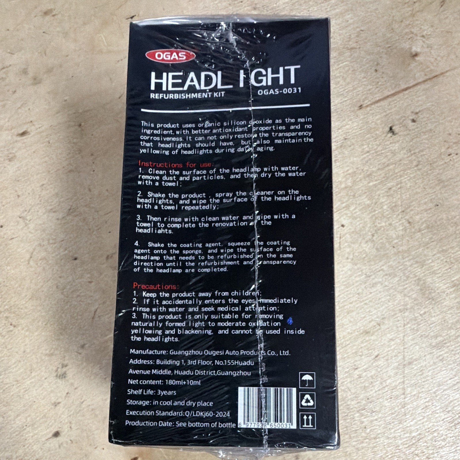 OGAS Headlight Refurbishment Kit