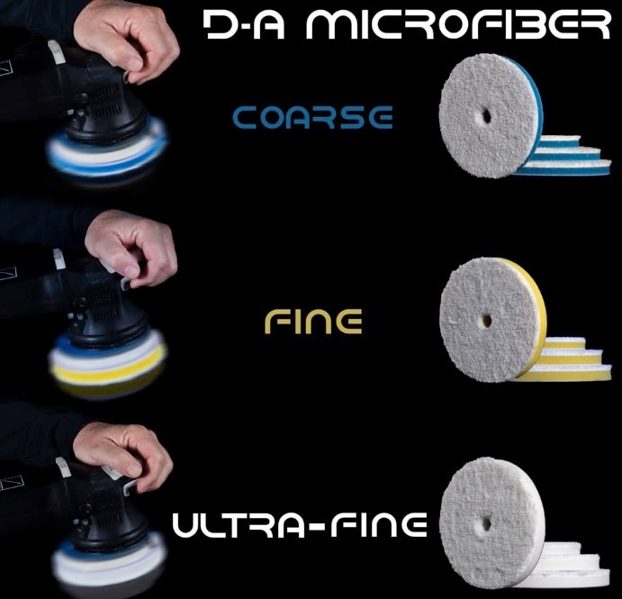 RUPES MICROFIBER PAD COARSE DIAMETER 135mm PIECES 1