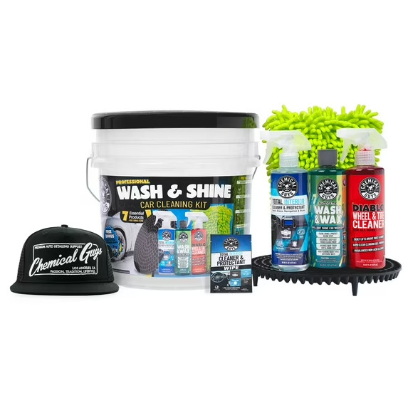 PREMIUM Professional Wash & Shine Car Cleaning Kit (7 Essential Products) – SALE