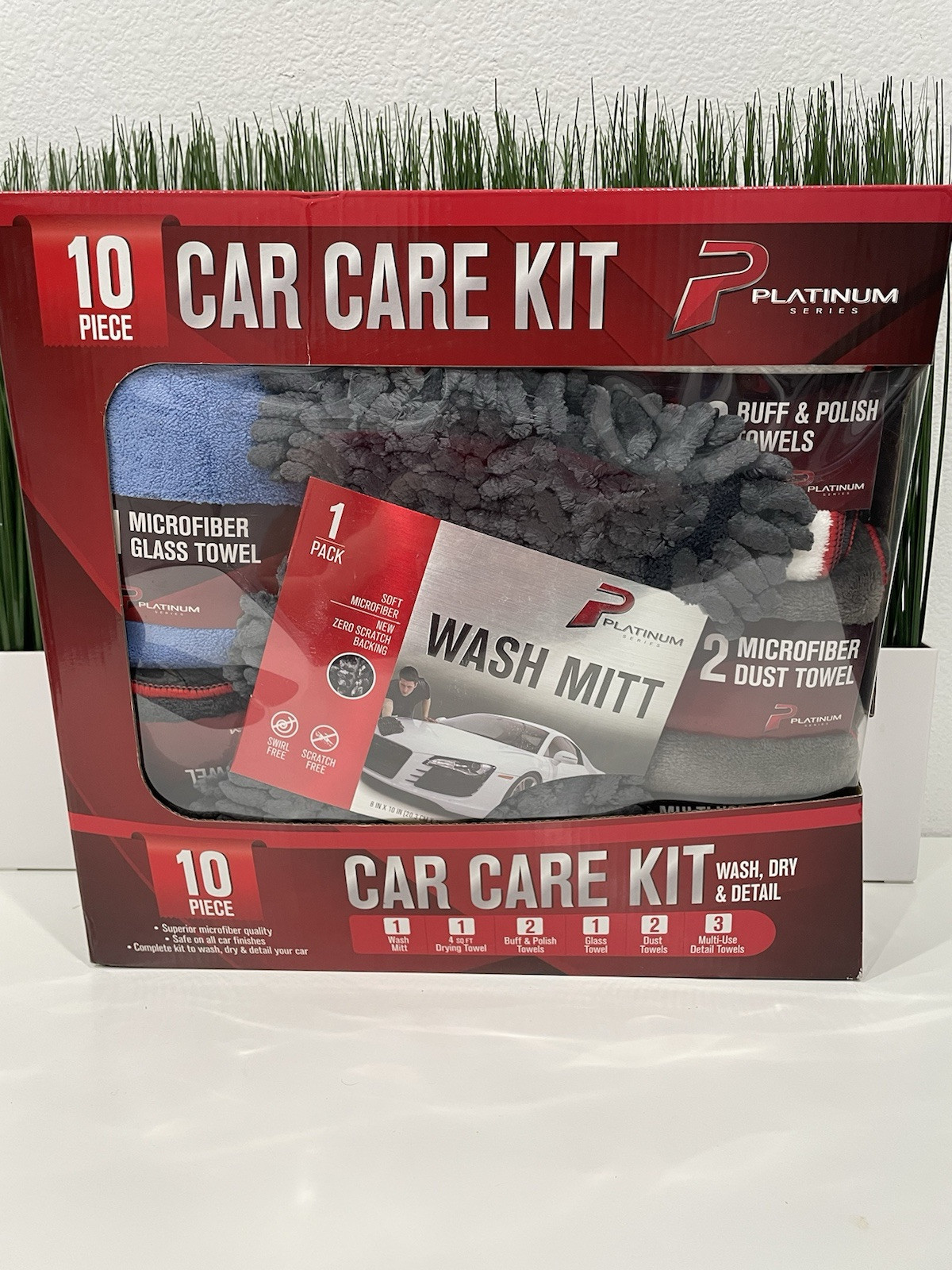 Platinum Series 10 Piece Car Care Kit Brand New Wash Dry & Detail Your Car