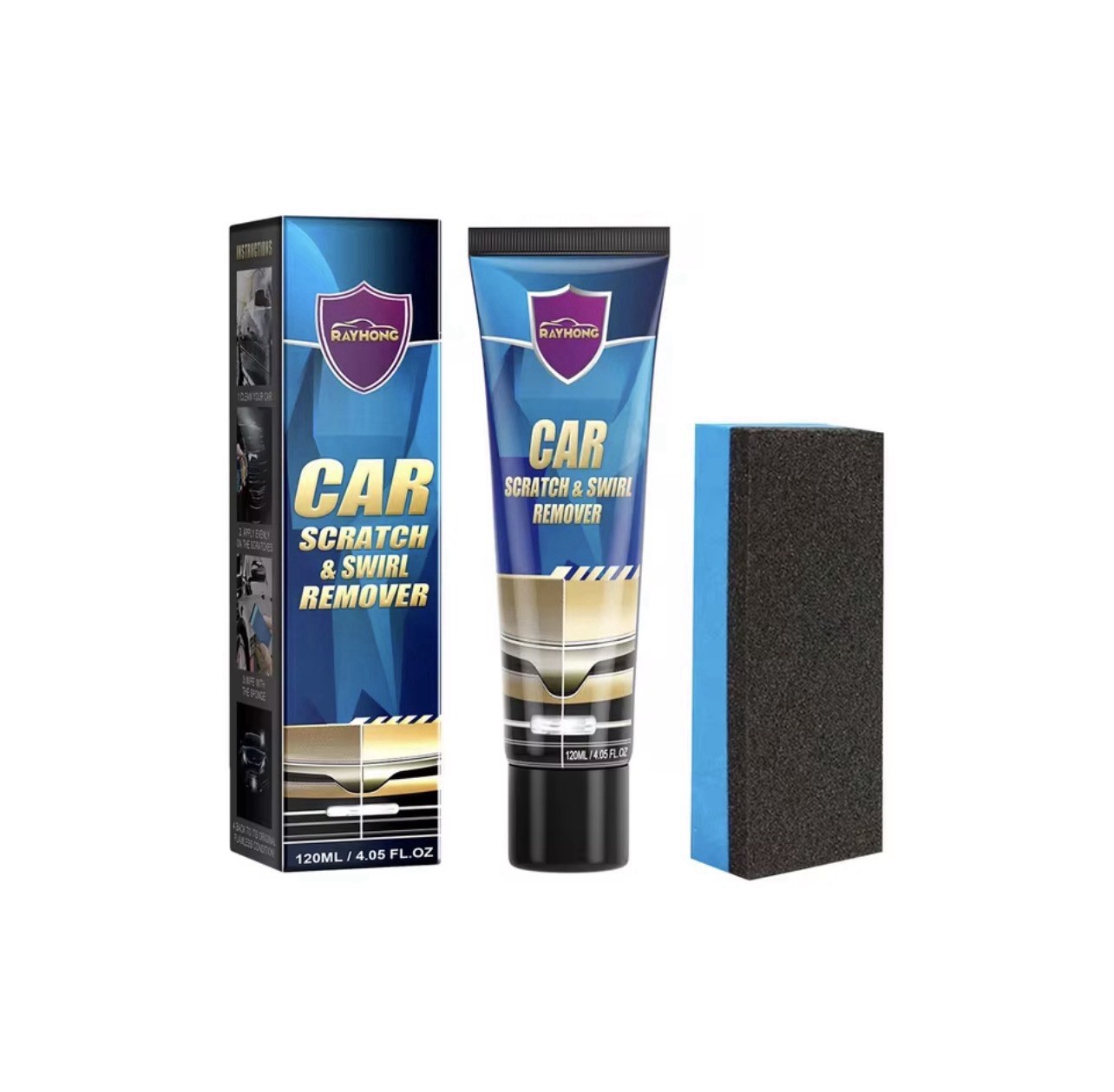 Car Scratch Repair Kit 120ml Scratch Remover & Polishing Kit