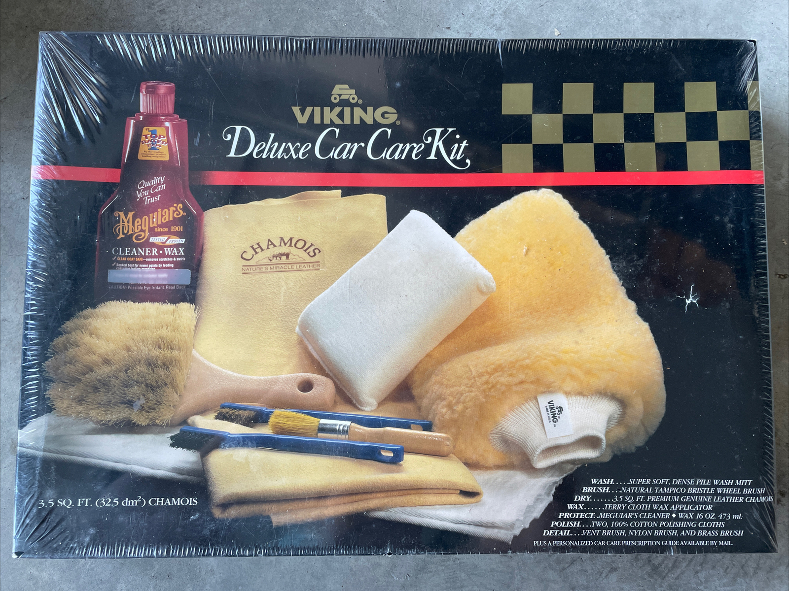 viking deluxe car care kit. Vintage. Sold As Is In Photos.