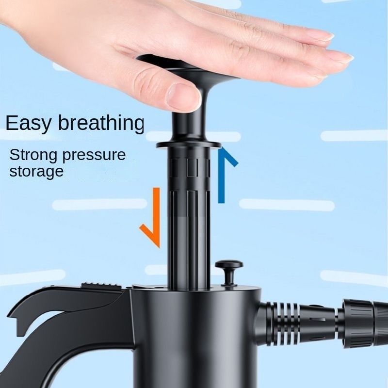 2L Hand Pump Foam Sprayer Snow Foam Cannon Car Wash Spray Bottle 3 Nozzles