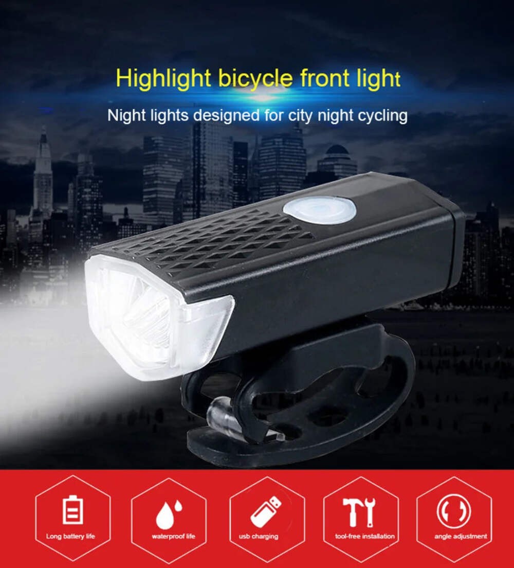 Bike Light Set Front with Taillight LED Rechargeable Bicycle Lights 3