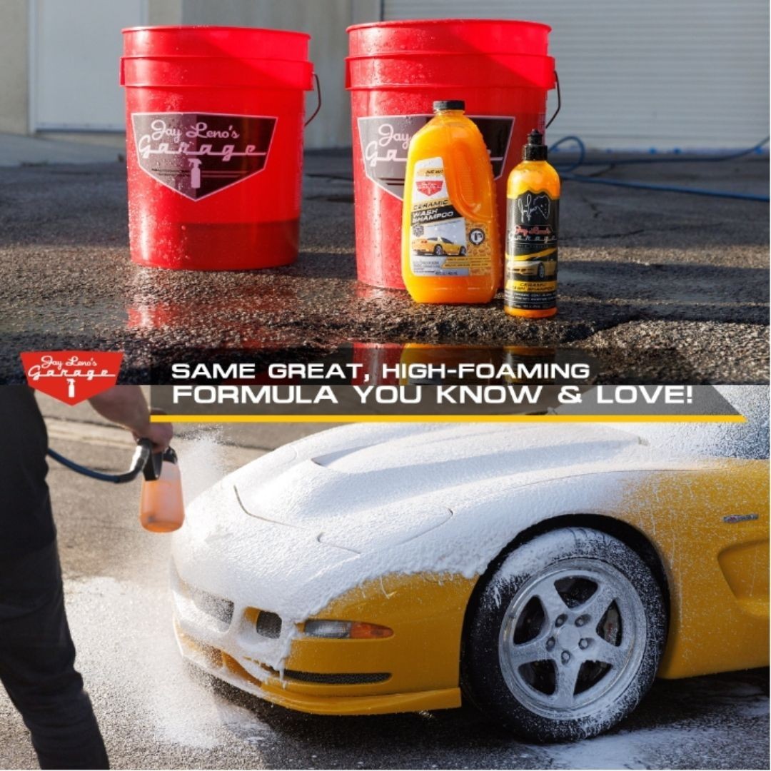 Jay Leno’s Garage Complete Detailing Bucket Car Wash Kit – 8-Piece All-in-One