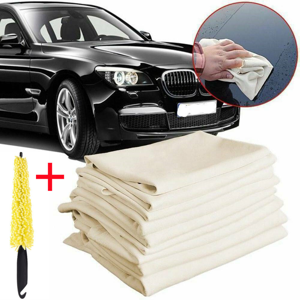 Car Chamois Leather Cleaning Drying Cloth Towel Auto Daily Caring Rag Big Size