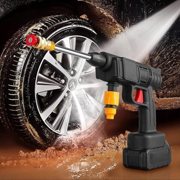 Portable Cordless Electric High Pressure Water Spray Gun Car Washer Cleaner Tool