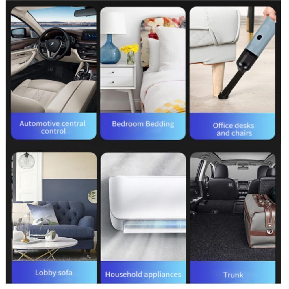 4in1 Portable Mini Vacuum F500Plus Slim Car Vacuum 15000PA High Power Low Noise