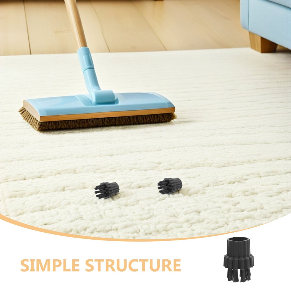 2 Pack Steam Cleaner Brush Replacement Parts Cleaning Attachments