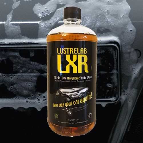 LustreLab LXR All-In-One Acrylionic Auto Car Wash 32 Fl Oz (Pack of 1), Clear