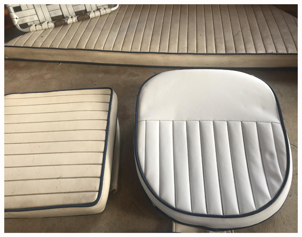 White Marine Car Seats Restore Spray Paint Leather Vinyl Fabric Hard Plastic 2PK