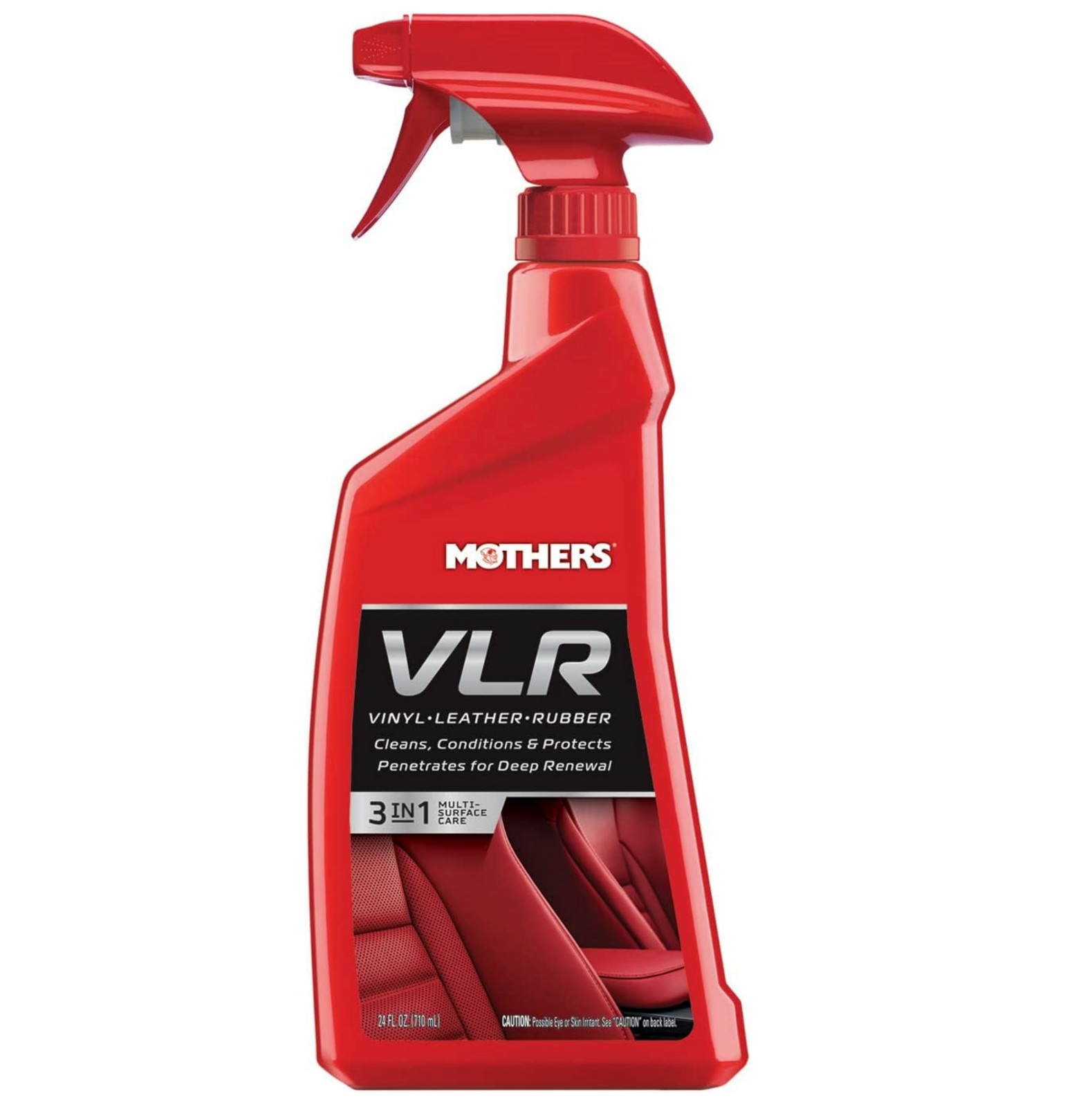 Mothers VLR Vinyl-Leather-Rubber Care, 24 oz. Spray Bottle – Cleans & Protects
