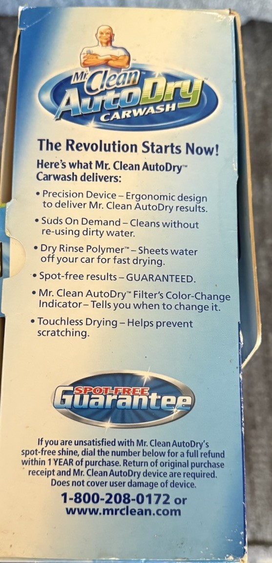 Mr Clean Auto Dry Car Wash Spray System w/ Soap Starter Filter Touchless Kit New