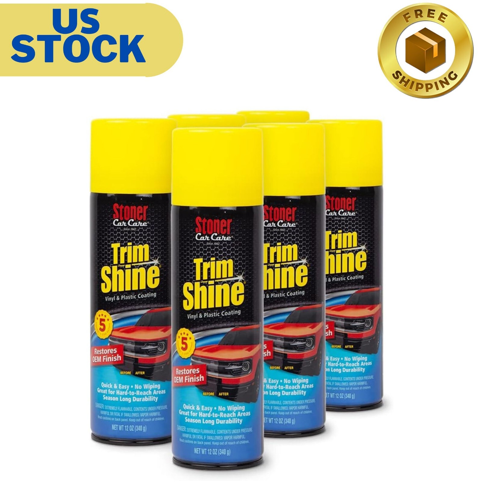 Stoner Car Care 91034-6PK Trim Shine Protectant – 72-Fluid Ounces 6-Pack