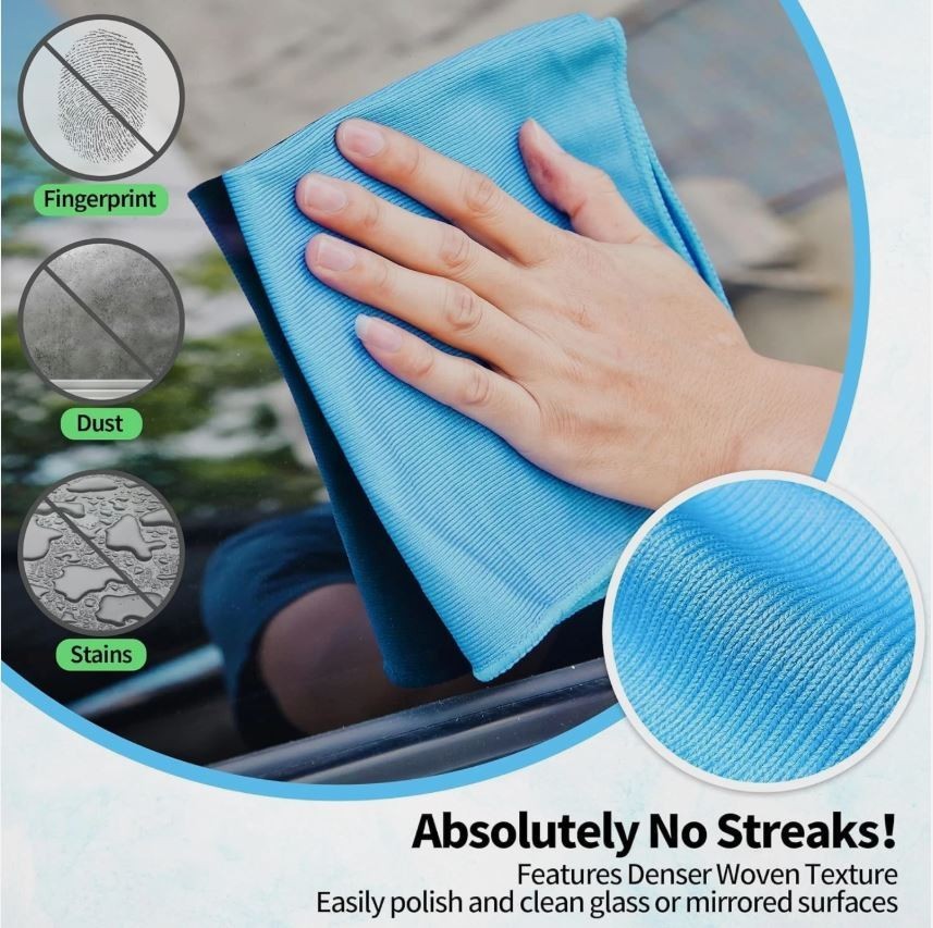 6Pack Car care Microfiber Detailing For Gazoo Racing Wash Mitt dry Towel Clean