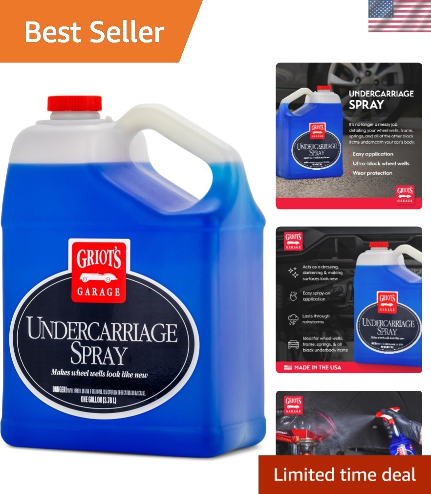 Griot’s Garage Undercarriage Spray, 1 Gallon – Restore Deep Black Finish Easily