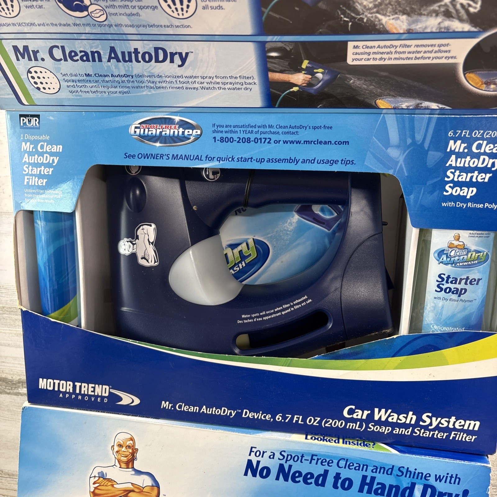 2x Mr Clean Auto Dry Car Wash System 2 Lot