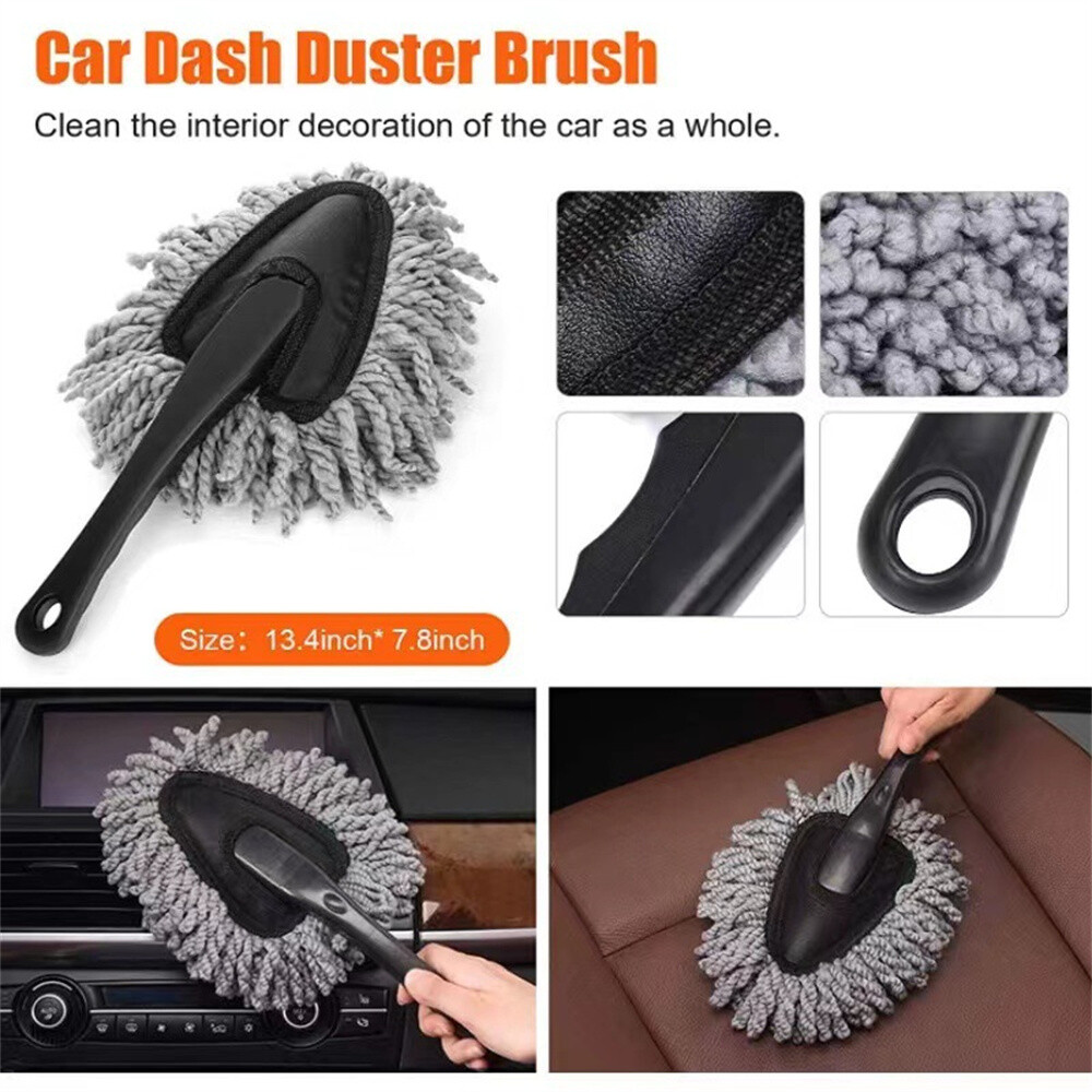 10pcs Car Beauty Clean Tool Kit Interior Exterior Air Conditioner Wheel Waxing