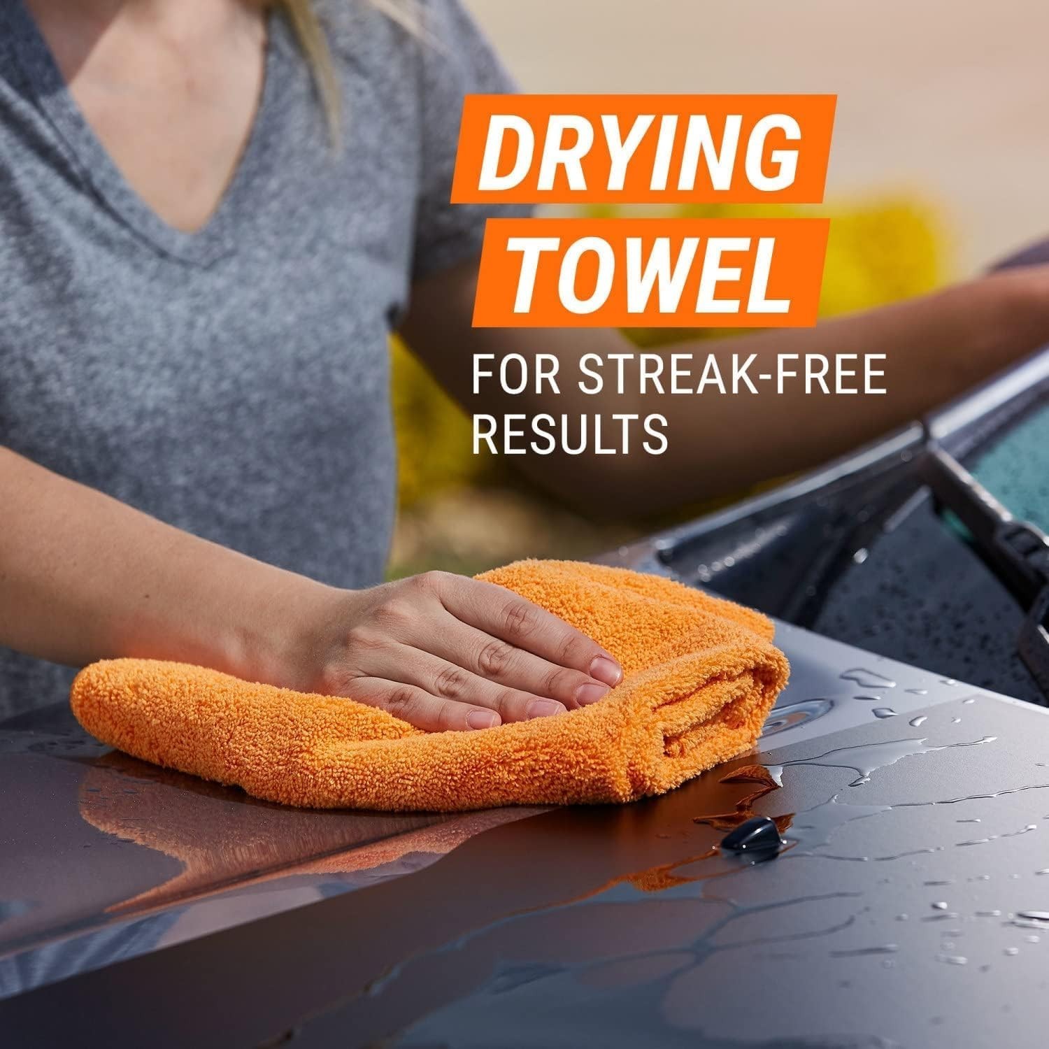 Complete Car Washing Set: Soap, Microfiber Mitt & Absorbent Towel Included