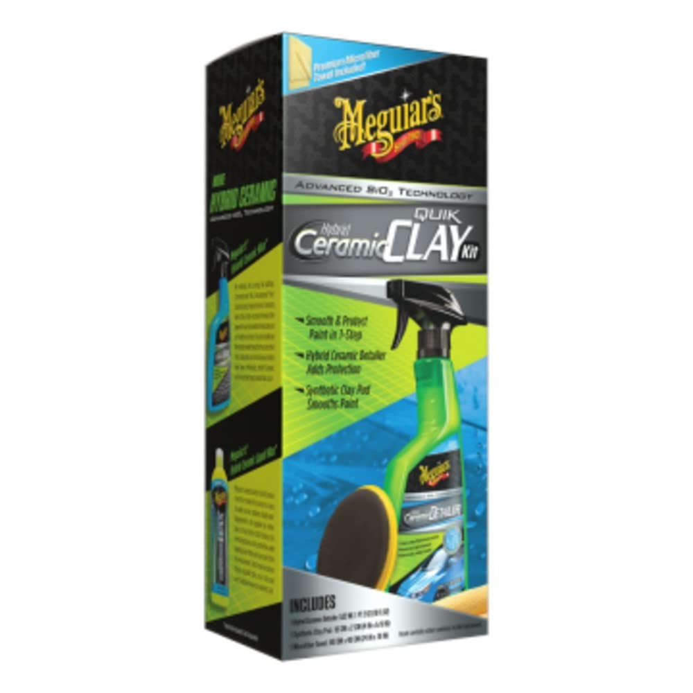 Meguiars Hybrid Ceramic Quik Clay Kit – Get a Smooth Finish Hybrid Ceramic…