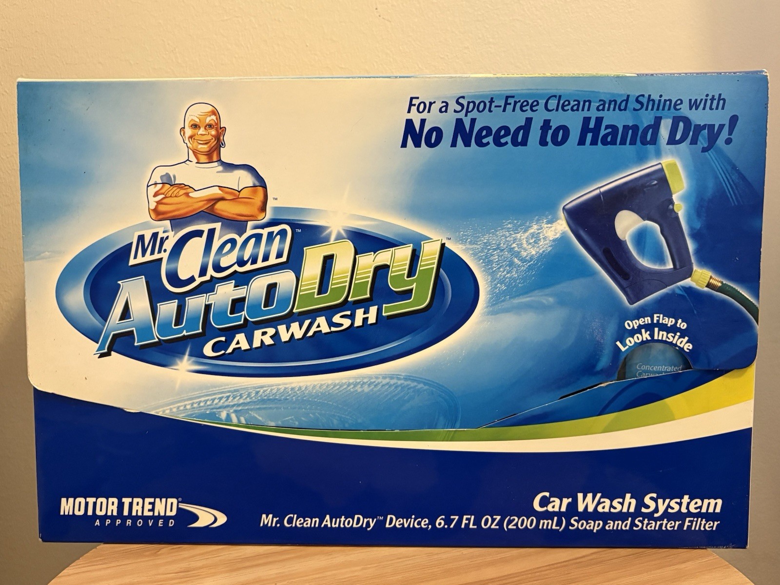 Mr. Clean Auto Dry CarWash Spray System Kit w/ Soap Starter Filter Spot Free NEW