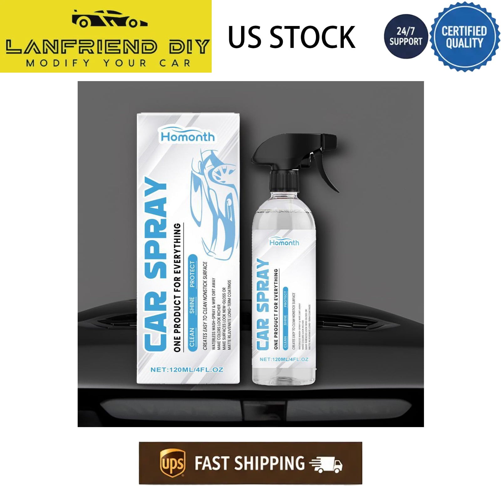 Ultra-Performance Car Coating – Multi-Function Paint Shield & Stain Protector 🚗