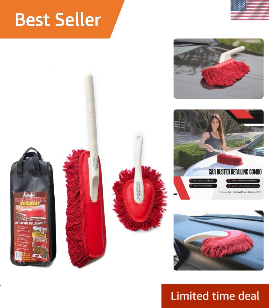 Effortless Dust Removal – The Red detailing Kit with Duster Set